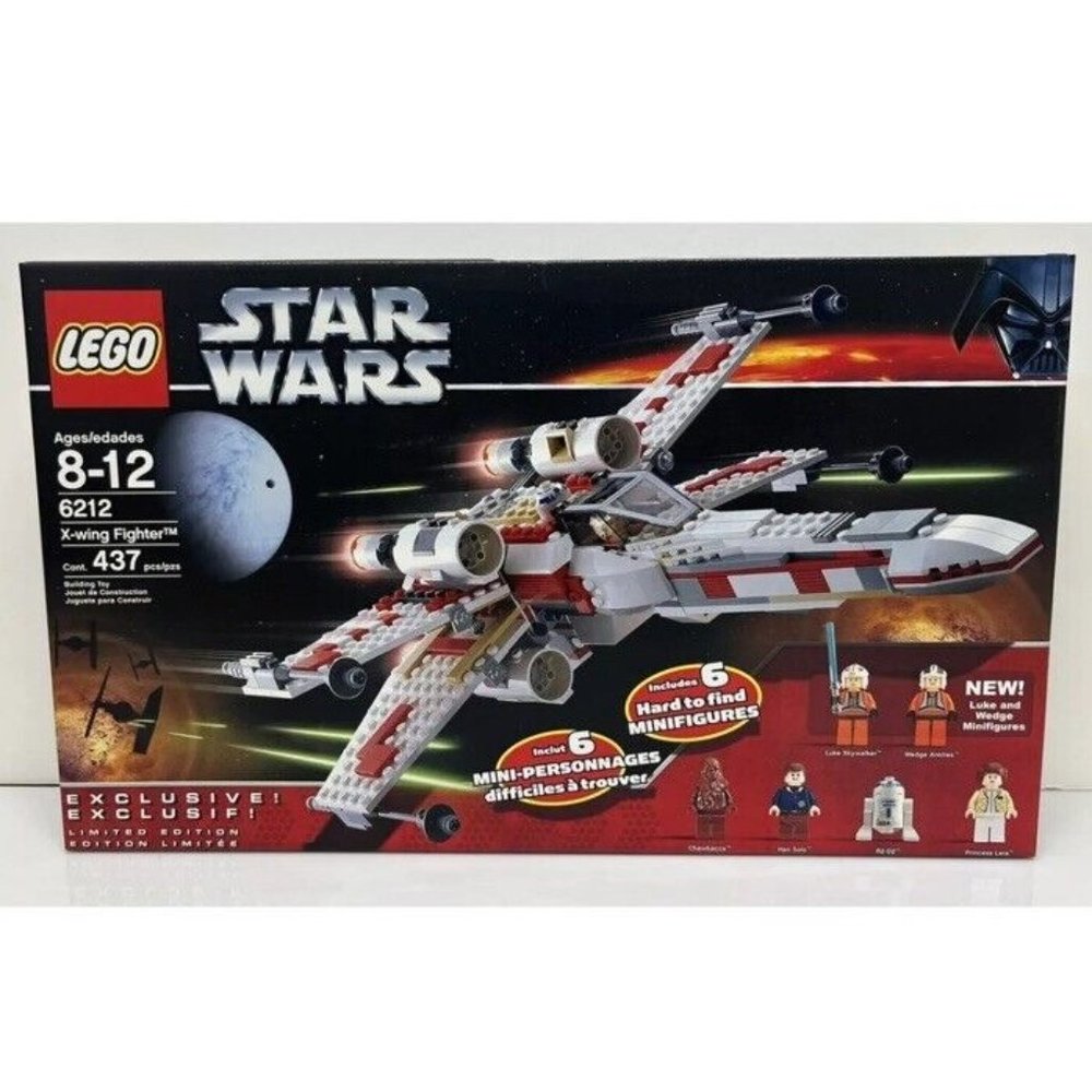 2006 ~ LEGO 6212 Star Wars X-Wing Fighter Limited Edition Retired ~ Complete